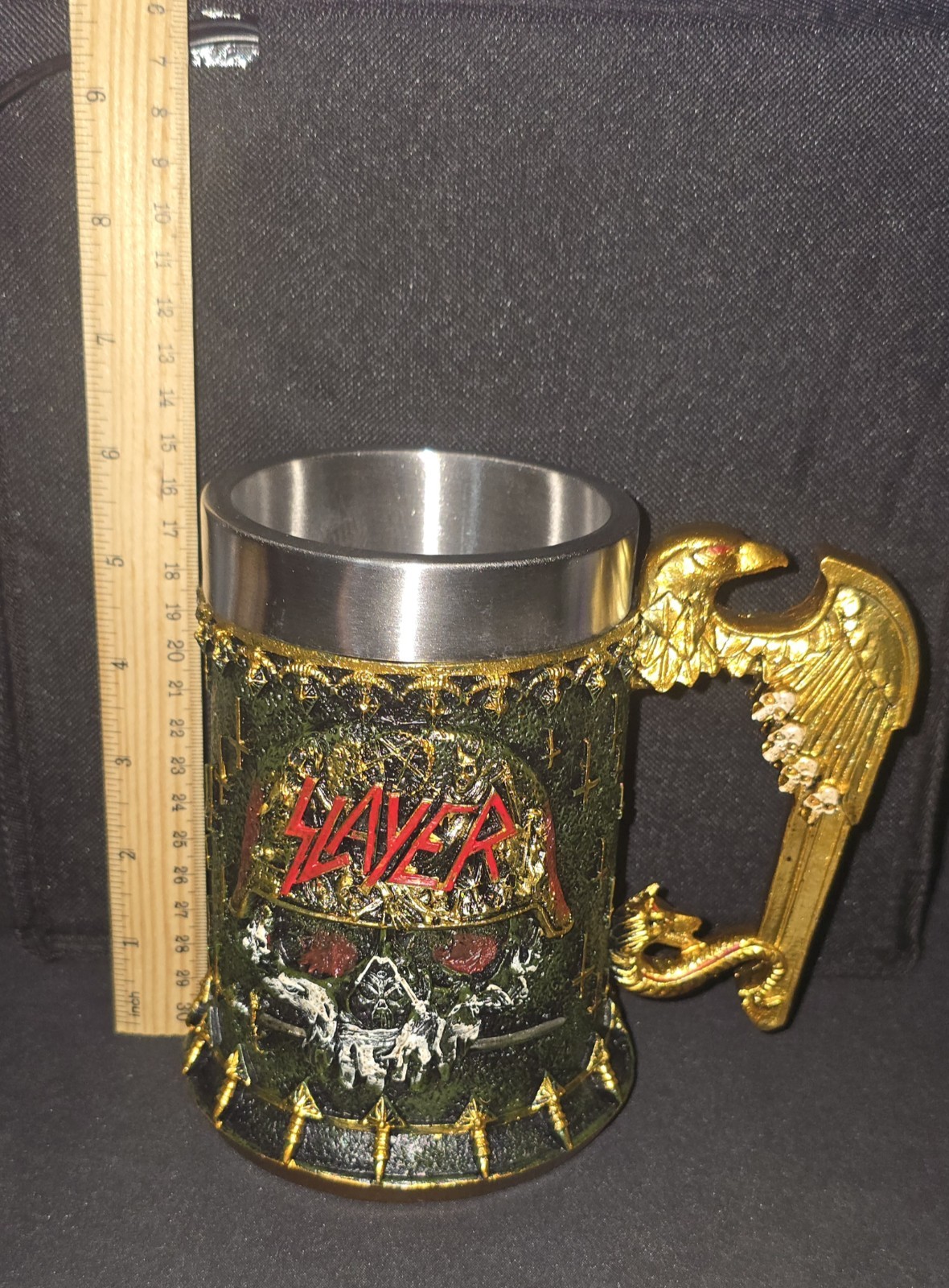 SLAYER Tankard / Mug / Beer Stein High Quality Resin and Steel Cup 600 ML