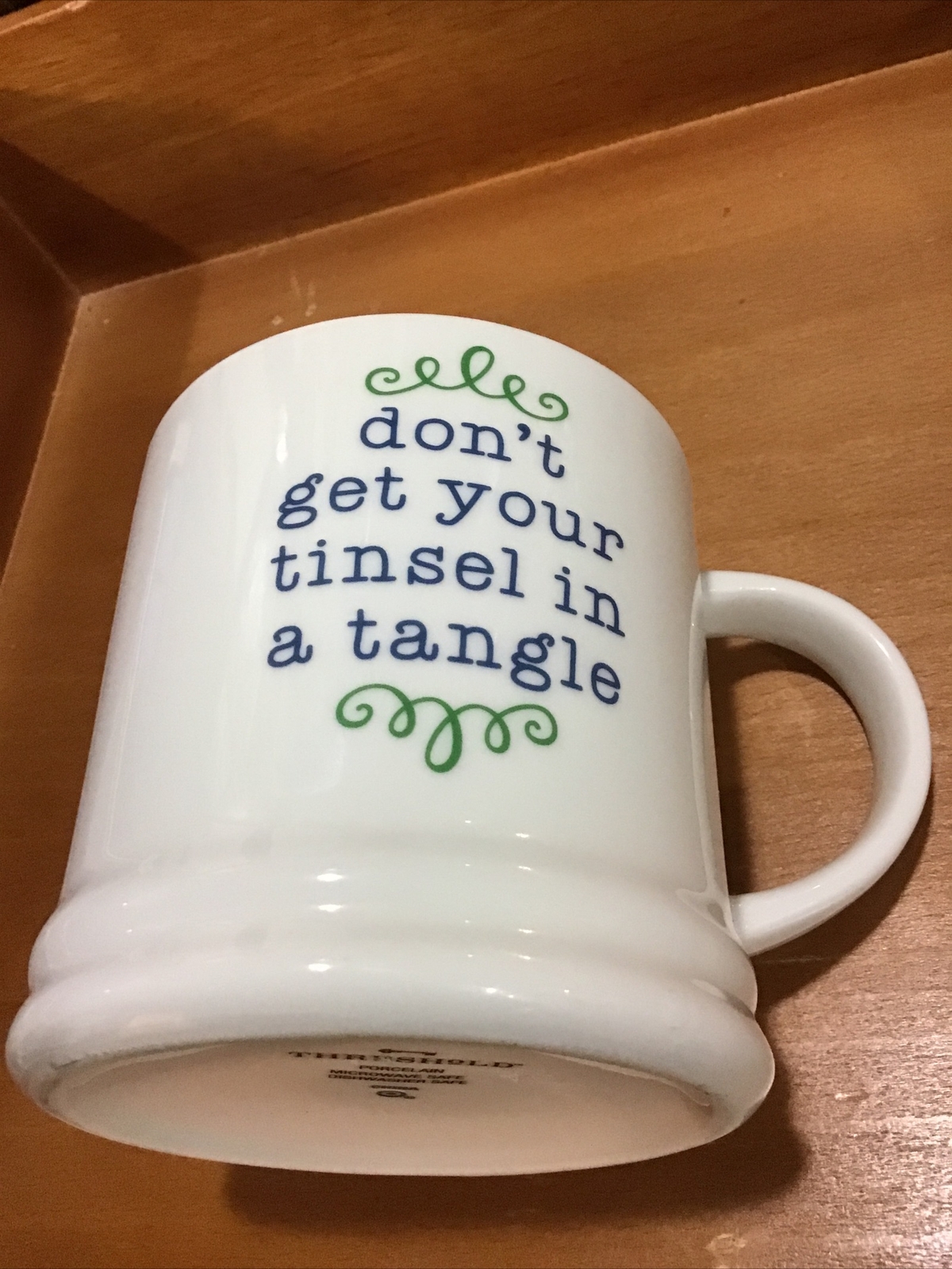 DON’T GET YOUR TINSEL IN A TANGLE MUG. MUG. Art Deco Print Mug. B154