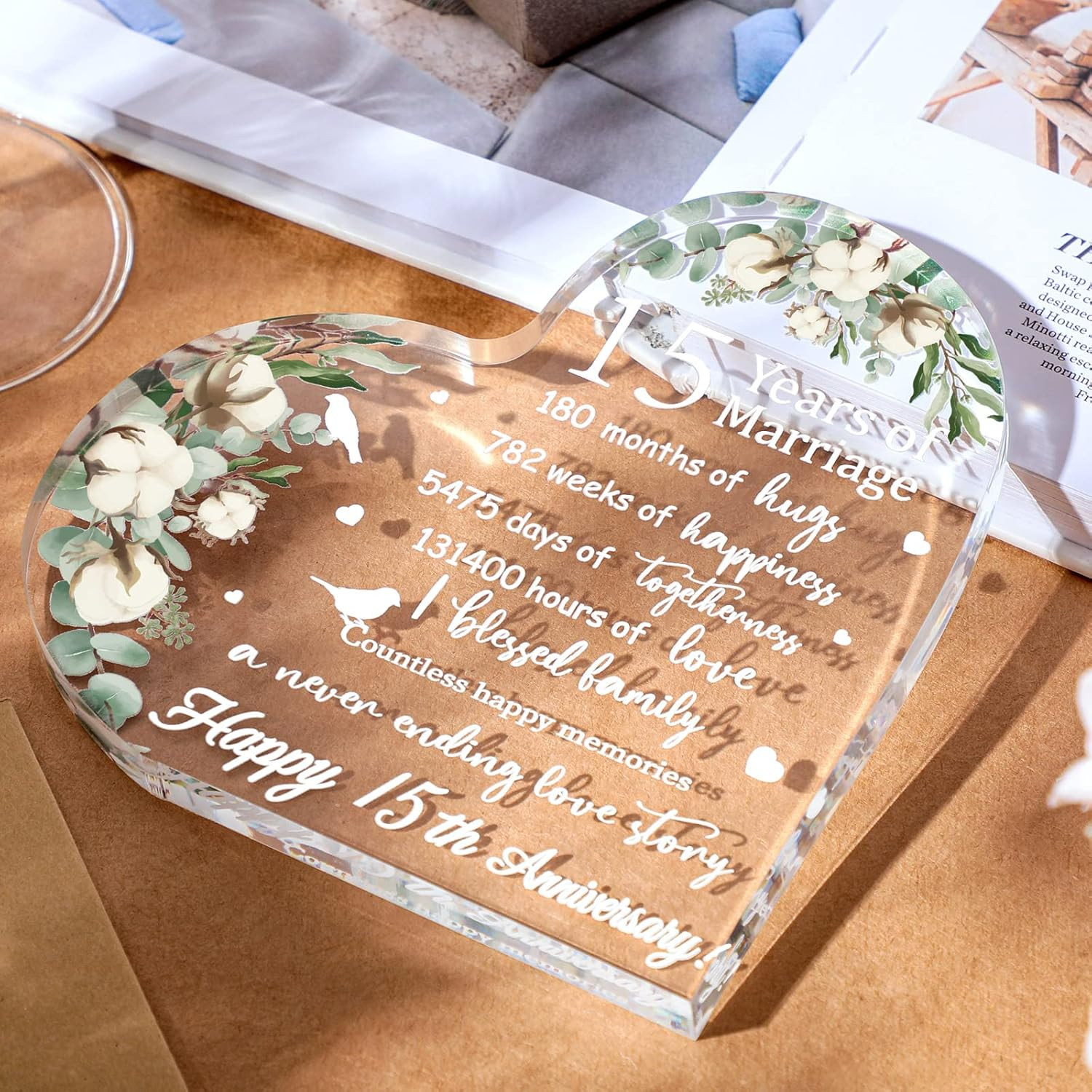 Wedding Gift for Her Years of Marriage Gift Happy Anniversary Present for Woman