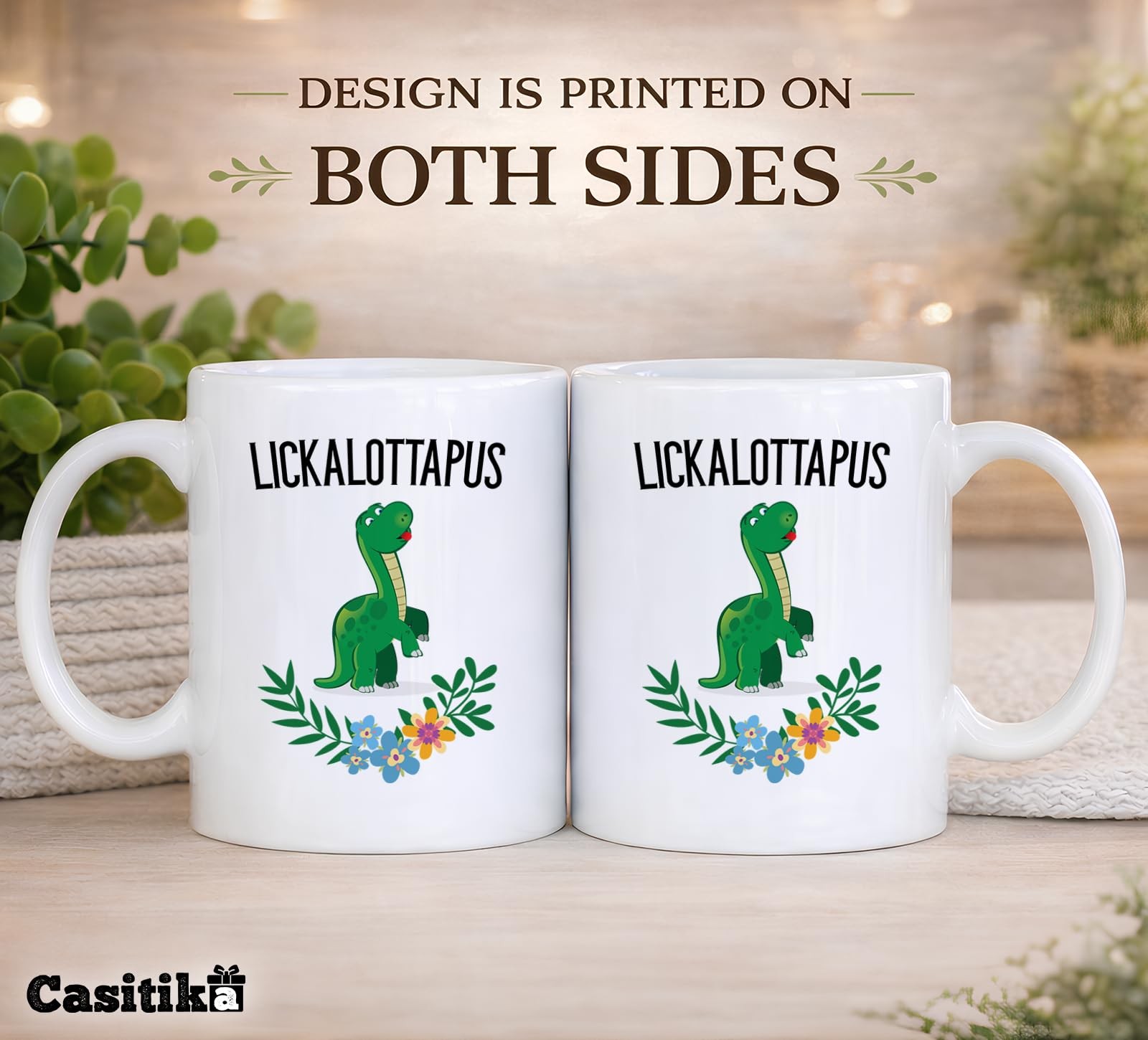 11 oz Lickalottapus LGBT Coffee Mug Funny Lesbian Girlfriend White Tea Cup