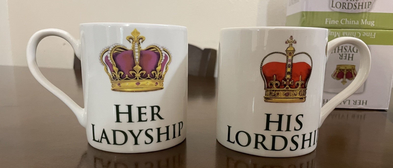 Leonardo Collection Her Ladyship/His Lordship Mugs Wedding Anniversary New!