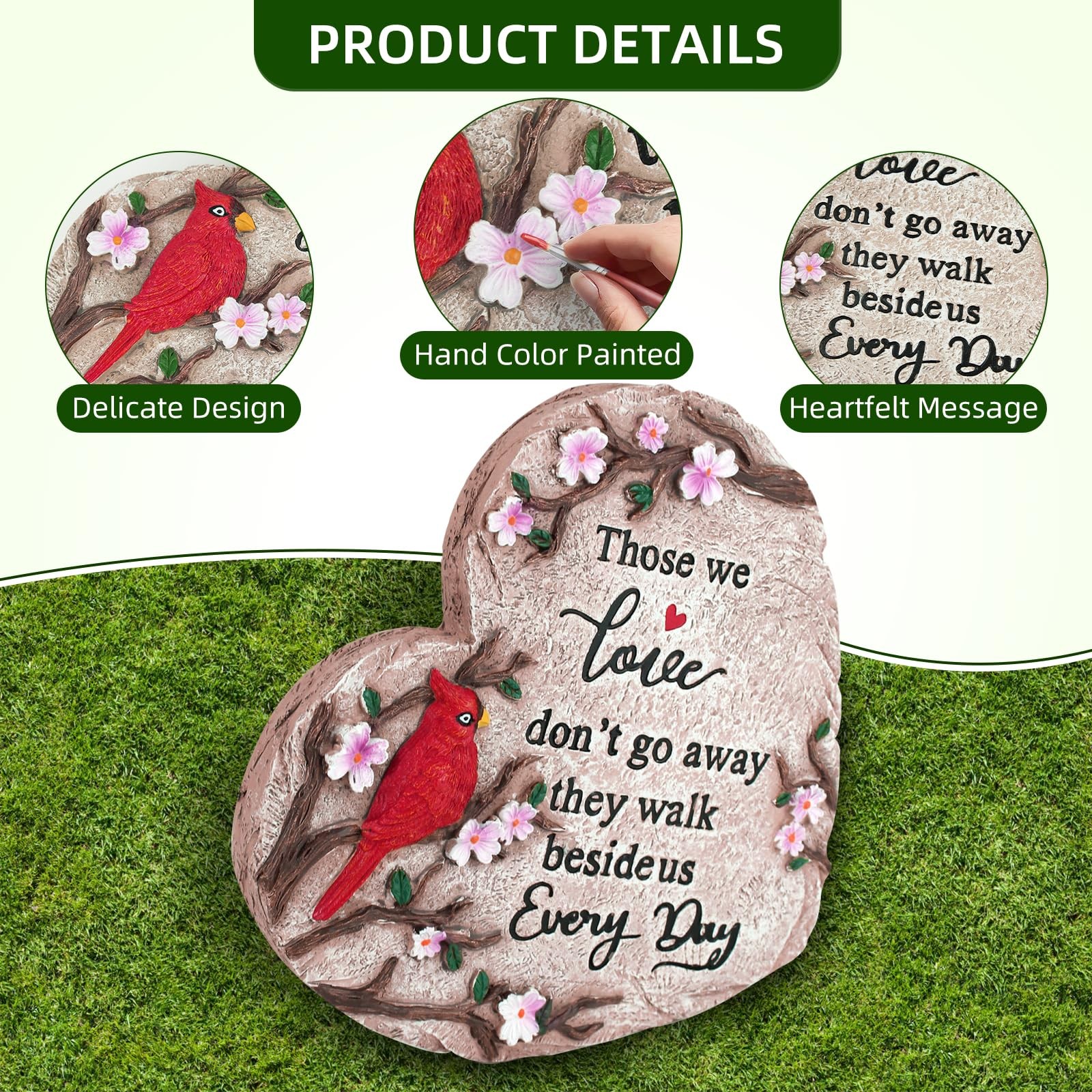 Sympathy Gifts for Loss of Loved One, Memorial Garden Stones in Memory of Lov…