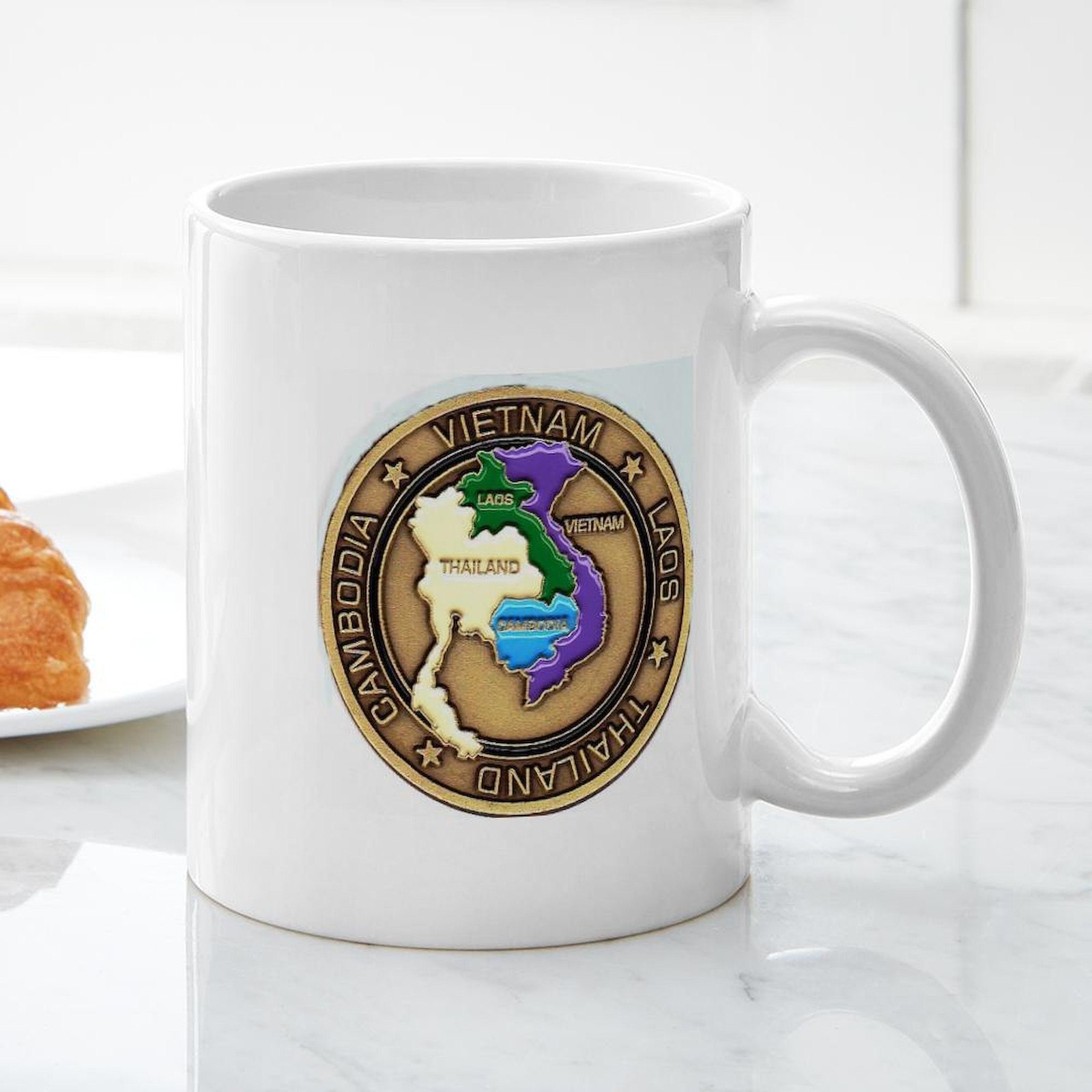 CafePress VIETNAM, LAOS, CAMBODIA, THAILAND Mug 11 oz Ceramic Mug (511907465)