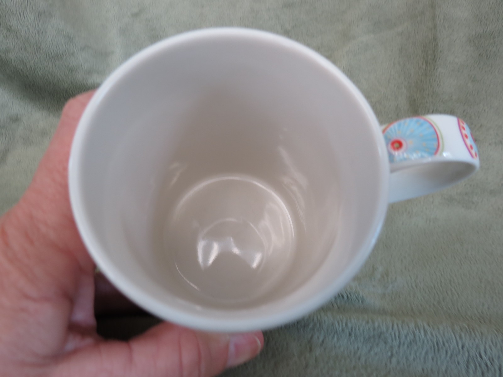 Art Deco Owl Coffee Cup Tea Mug 11 oz G. Wurm Germany Colorful