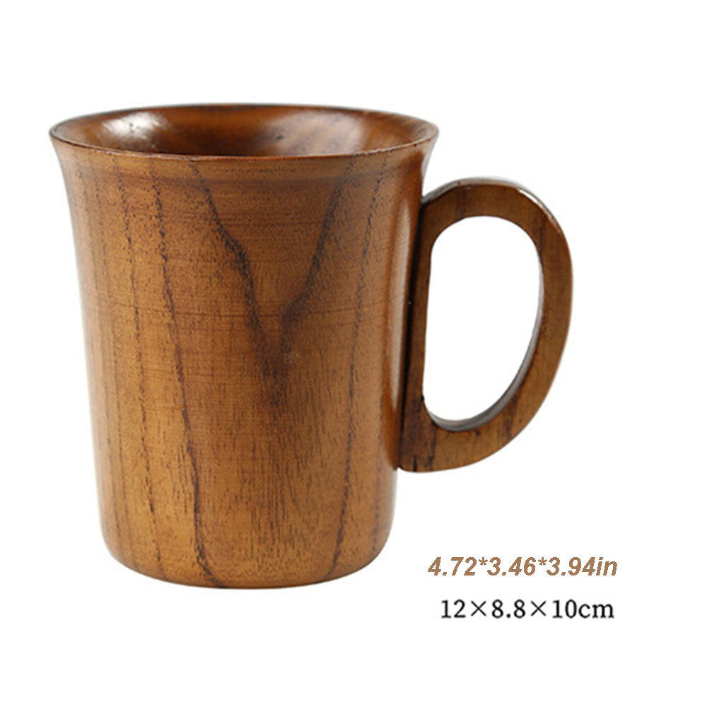Wooden Cup Log Color Handmade Natural Wood Coffee Tea beer Juice Milk Mug 250ml
