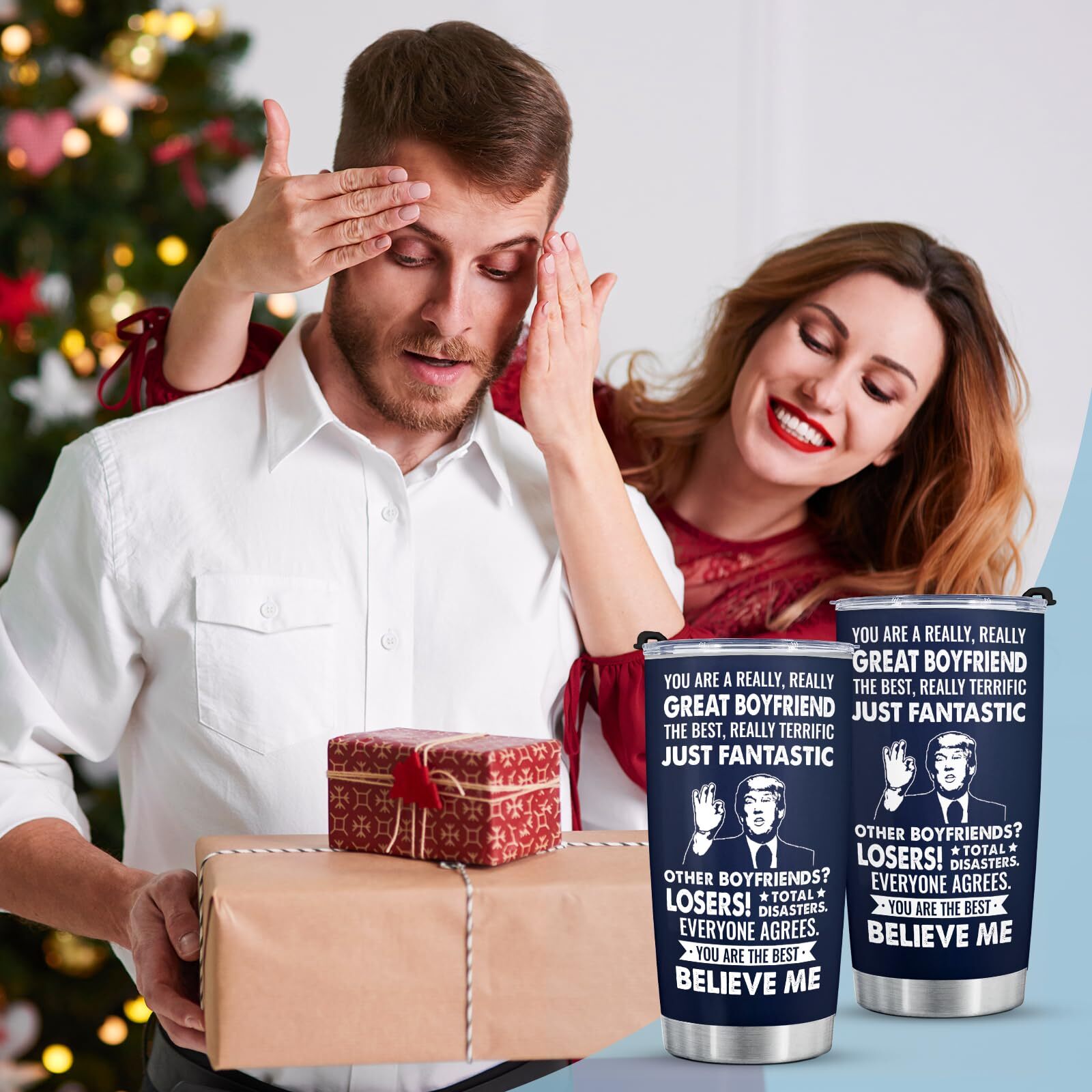 Christmas Gifts For Boyfriend Funny Boyfriend Gifts Tumbler 20 Oz Birthday Gifts