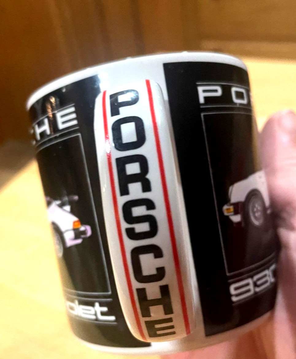 PORSCHE 930 CABRIOLET COFFEE MUG. MUG. VINTAGE PORSCHE Mug. B324