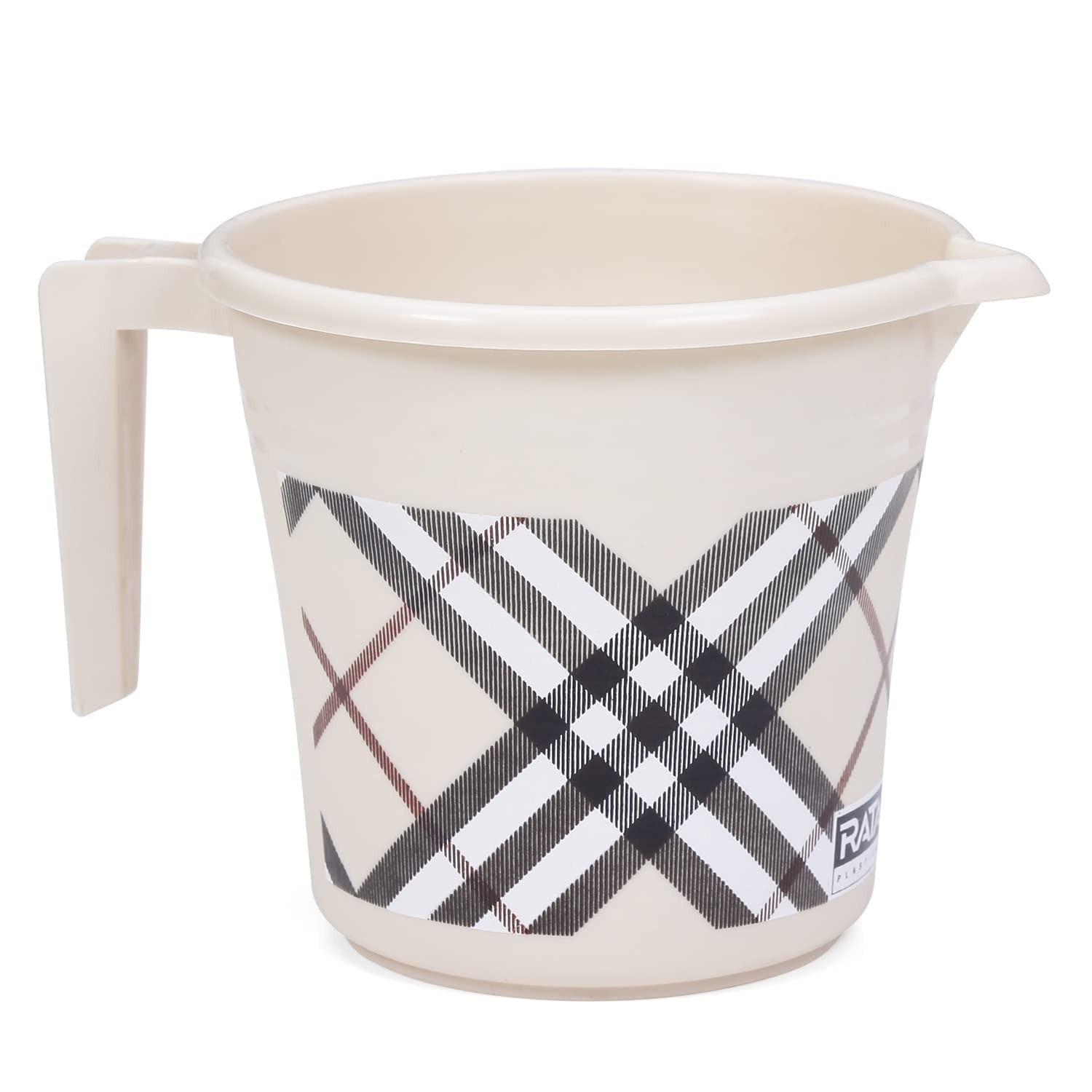 VAKRATUNDA KITCHENWARES Premium BPA Free Plastic Mugs for Bathroom, Bath Mug,…