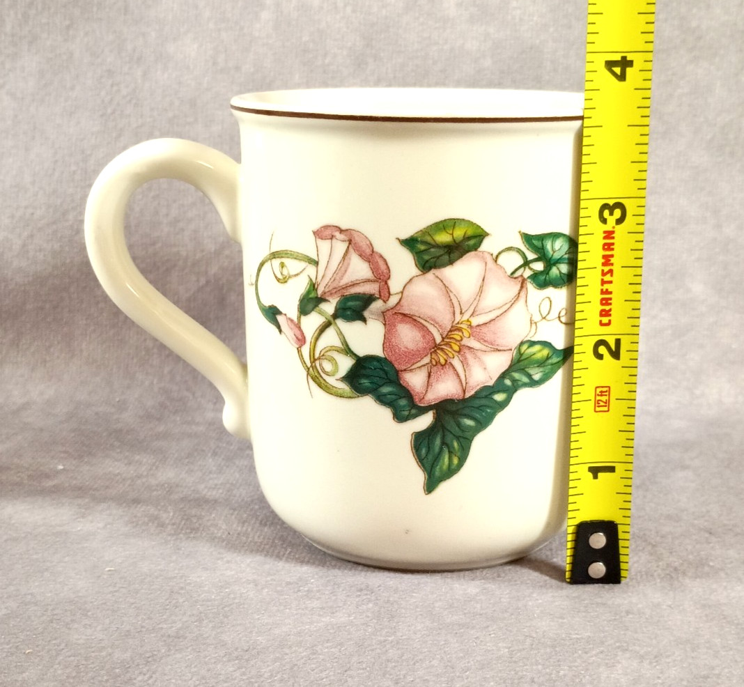 VILLEROY & BOCH Luxembourg Palermo 3.5″ Coffee Tea Mug Cup Pink Floral Set of 4