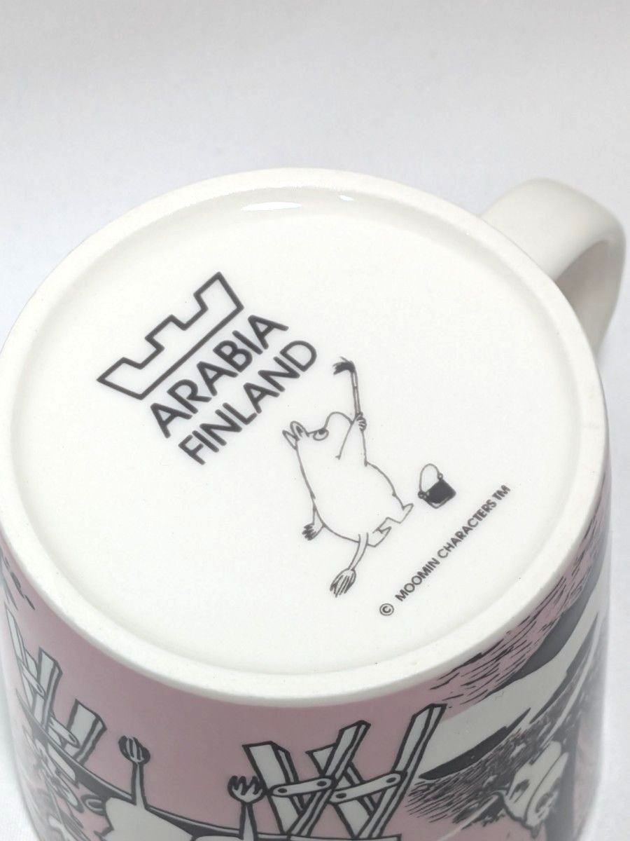 ARABIA Moomin Mug LOVE (Old Logo) Arabia Moomin Mug Cup Finland Pink Finland