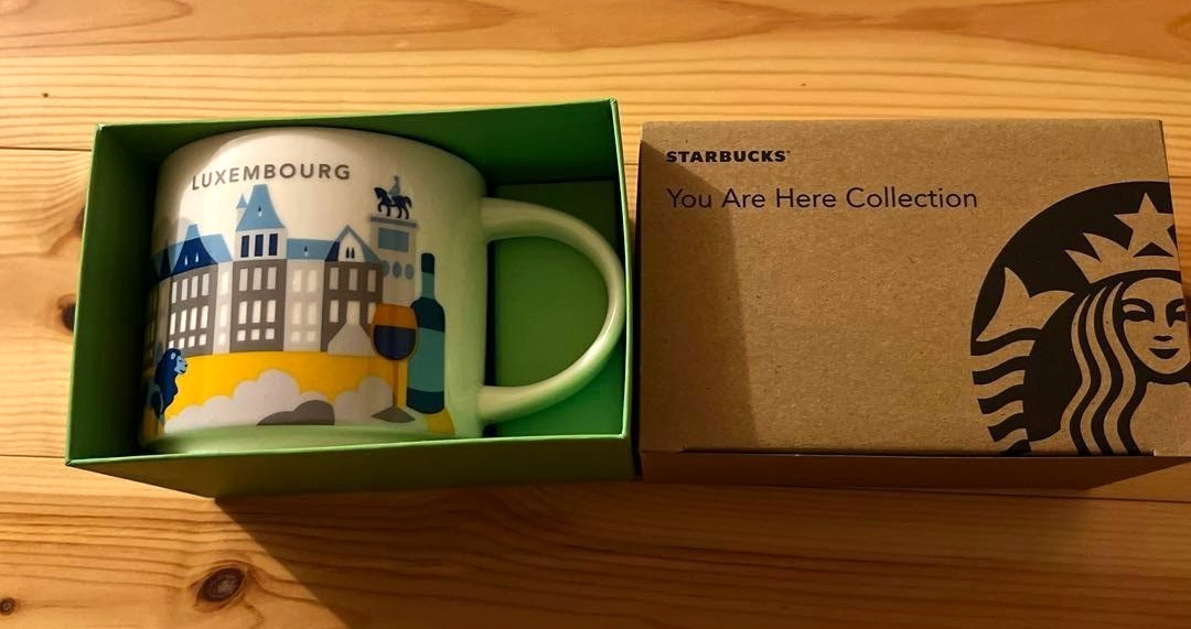 Luxembourg Starbucks Mug 14oz 414ml You Are Here Collection Ceramic NEW YAH