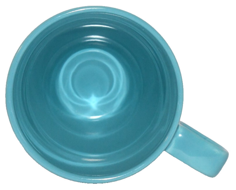 Coffee Tea Cup Mug IKEA FARGRIK 21533 Turquoise 8 oz. Stoneware Stackable