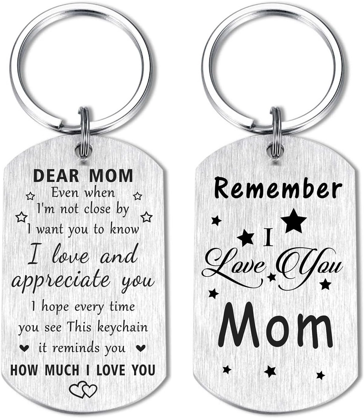 Happy Mom Christmas Gifts for Women – Remember I Love You Mom Birthday Gifts, Me