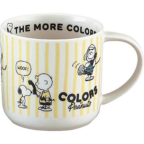 Yamakasyoten SN910-13 Peanuts Mug Pair Approx. 11.8 fl oz 350 ml Microwave Safe
