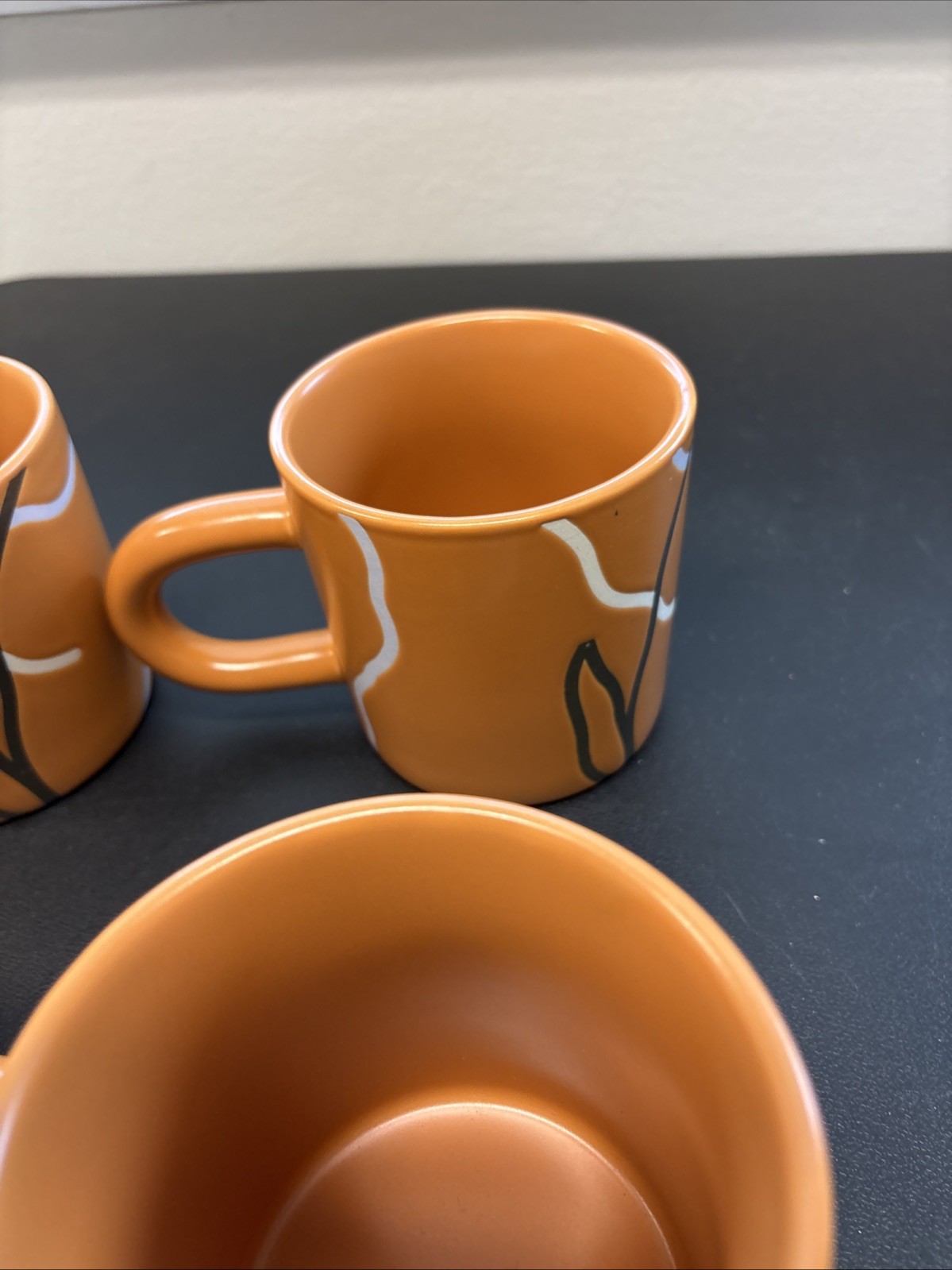 set of 4 Black History Month orange coffee mug
