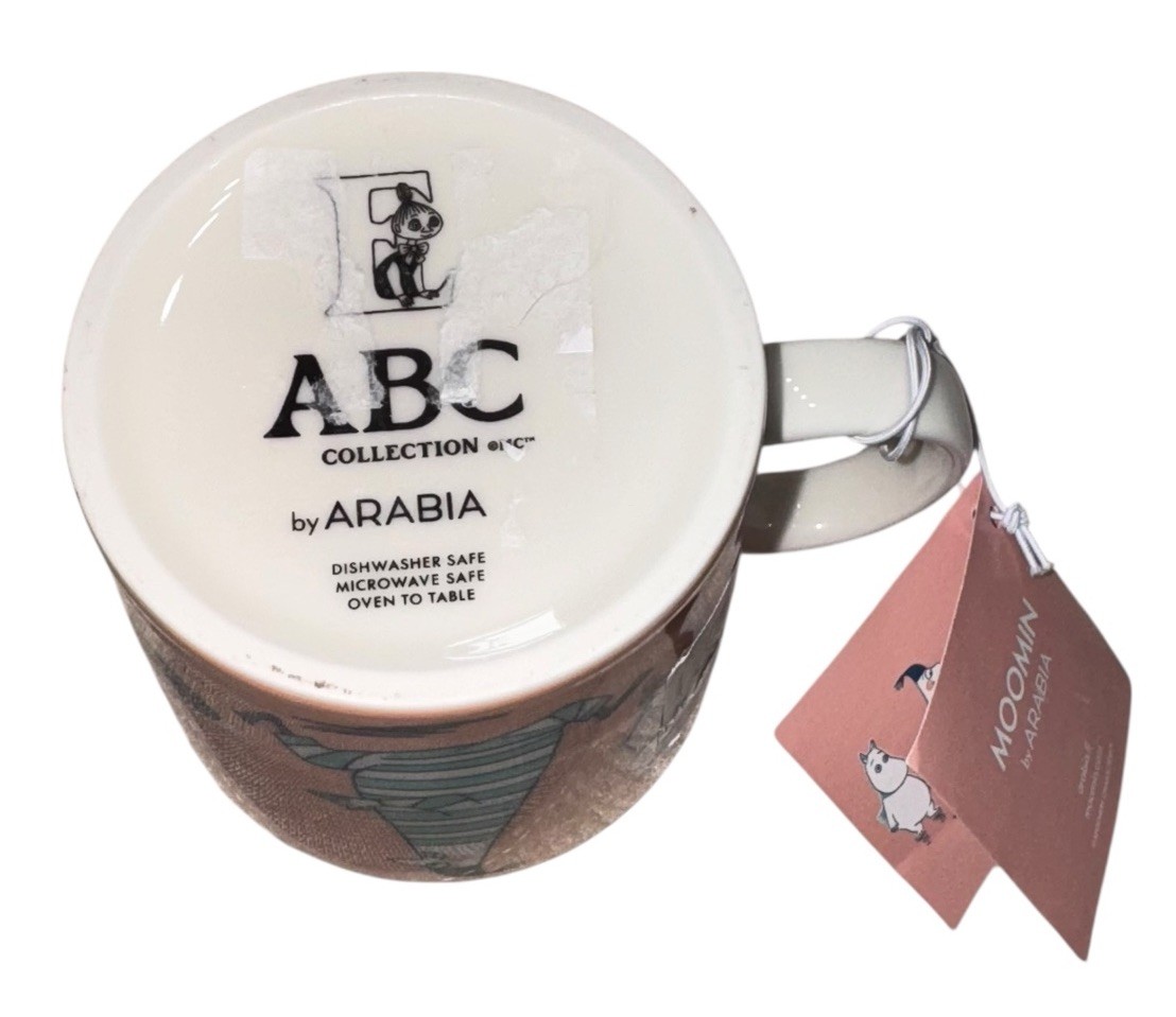 Arabia Alphabet Moomin Mug E Coffee Mymble Muumi Muki Finland Tove Jansson NWT