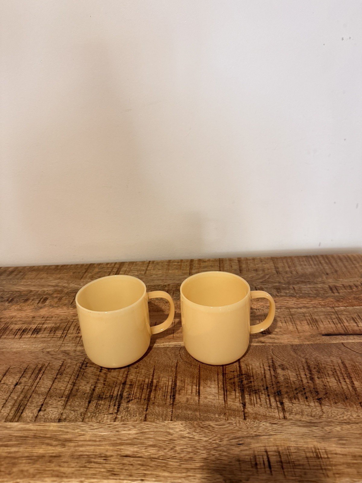HAY Borosilicate Glass Coffee Mug Set Yellow Two-Piece