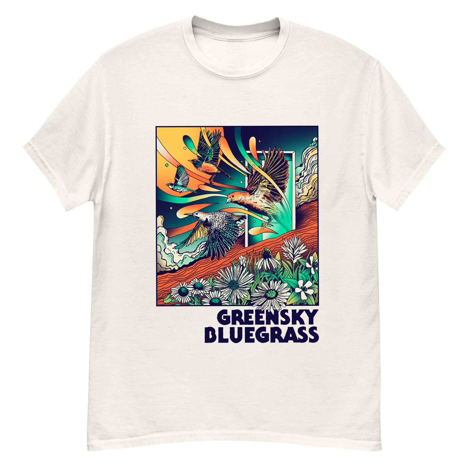 New Greensky Bluegrass Band On New Tour White Shirt S to 5XL PN727