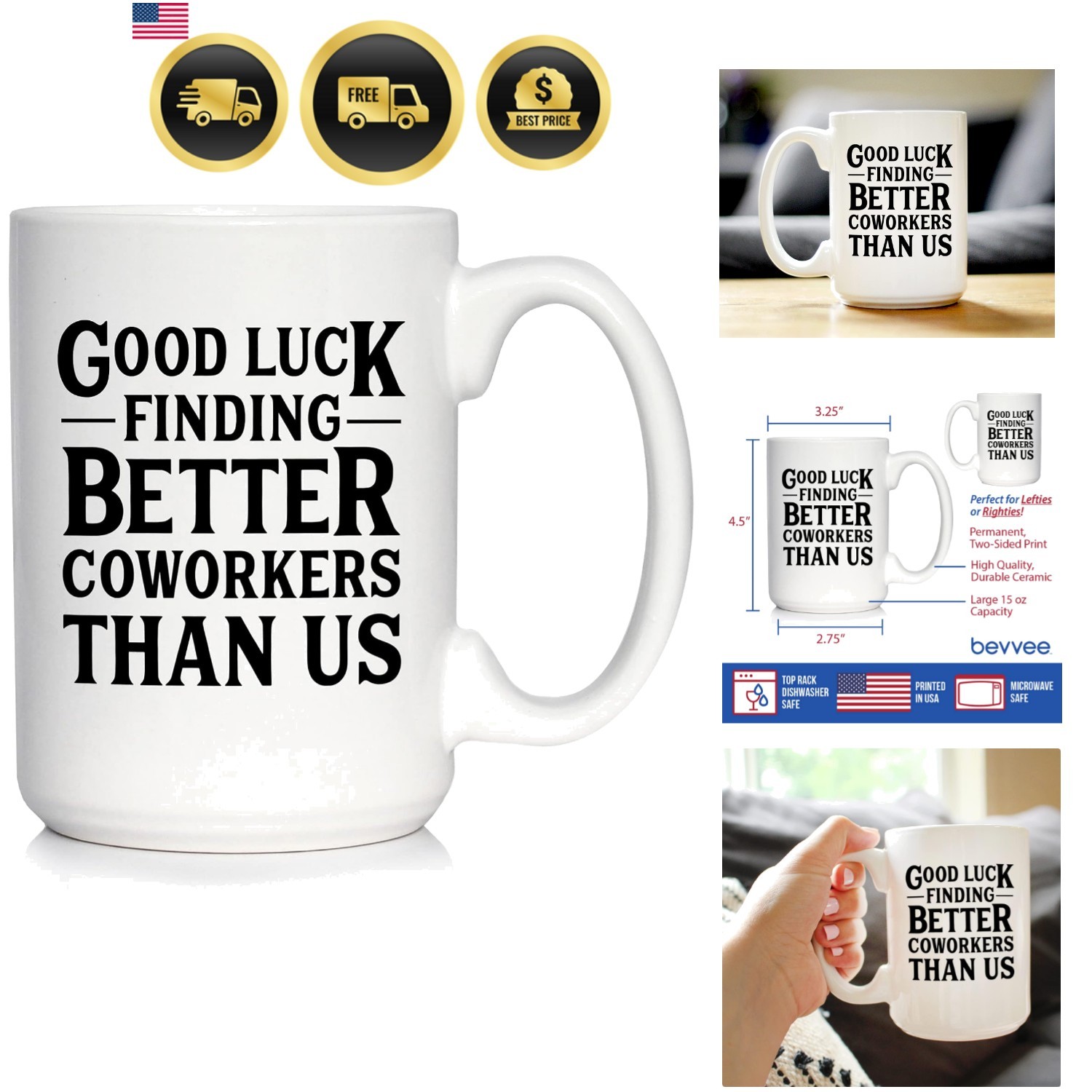 Good Luck Finding Better Coworkers Than – Funny Coffee Mug Gift for Coworker…