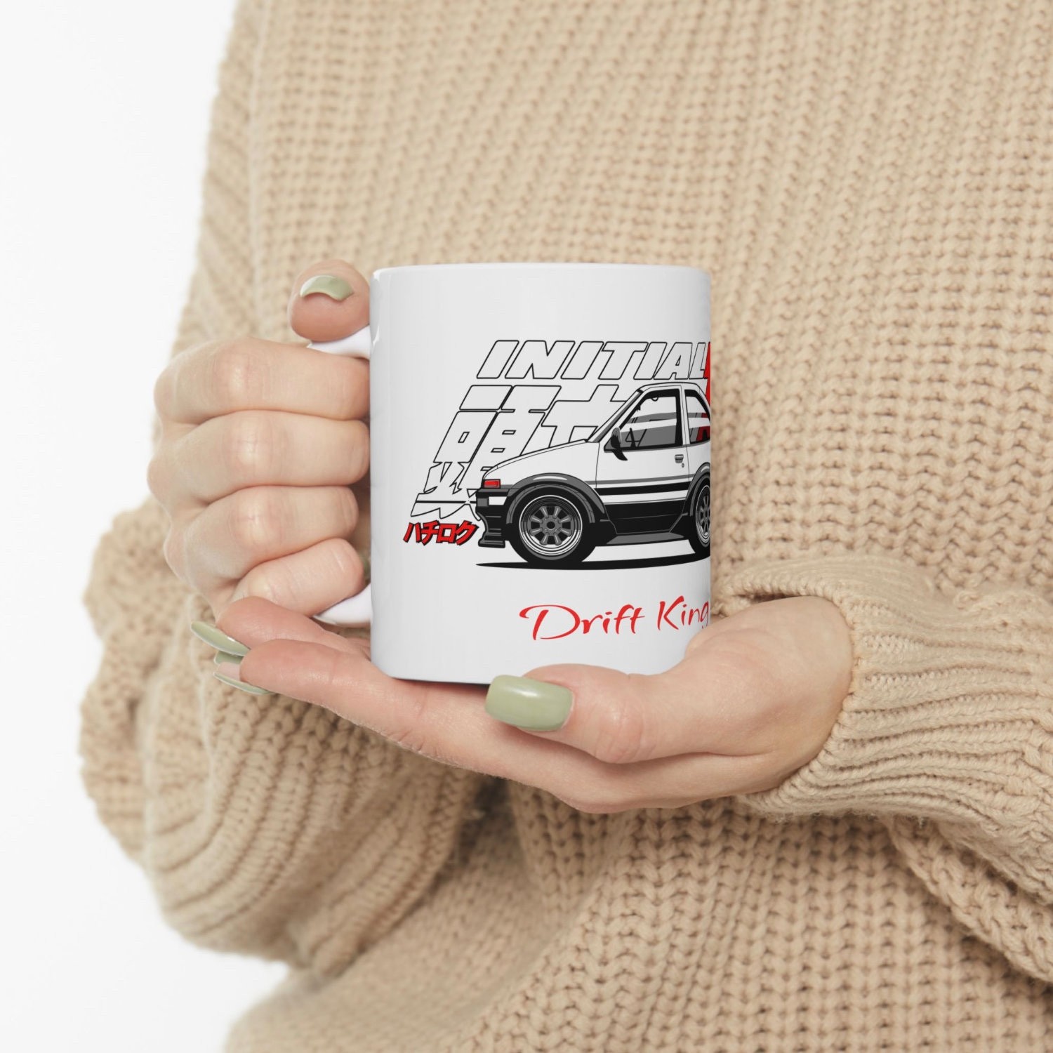 AE86 Hachi-Roku Mug: Personalized Vintage JDM Trueno Sports Car Cup Gift