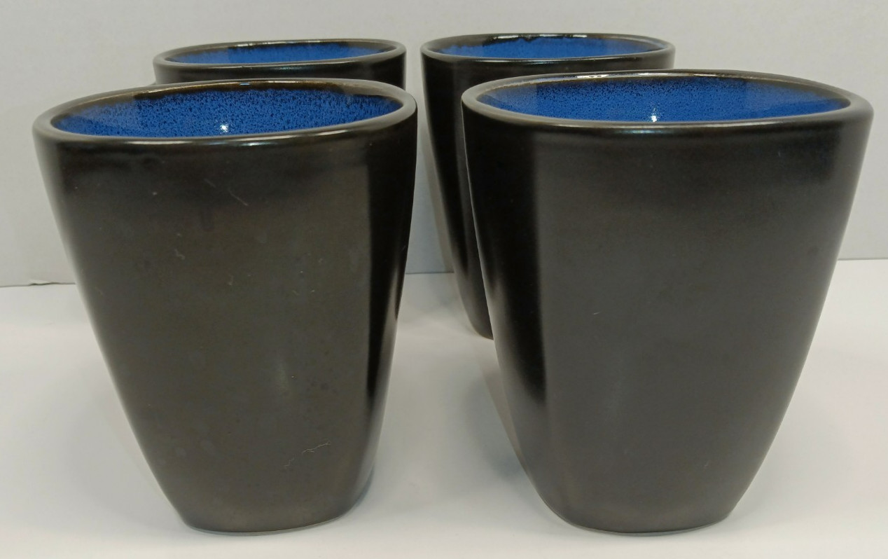 Gibson Designs Soho Lounge Blue Mug Lot Of 4