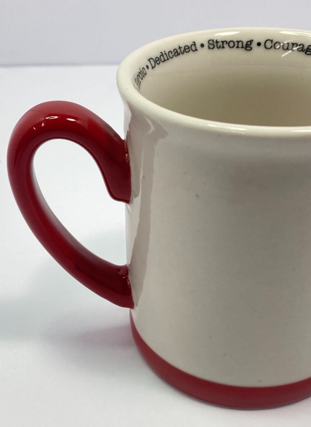 2006 Firefighter Coffee Mug Cup Papel Giftware 12 oz Brave Caring Selfless
