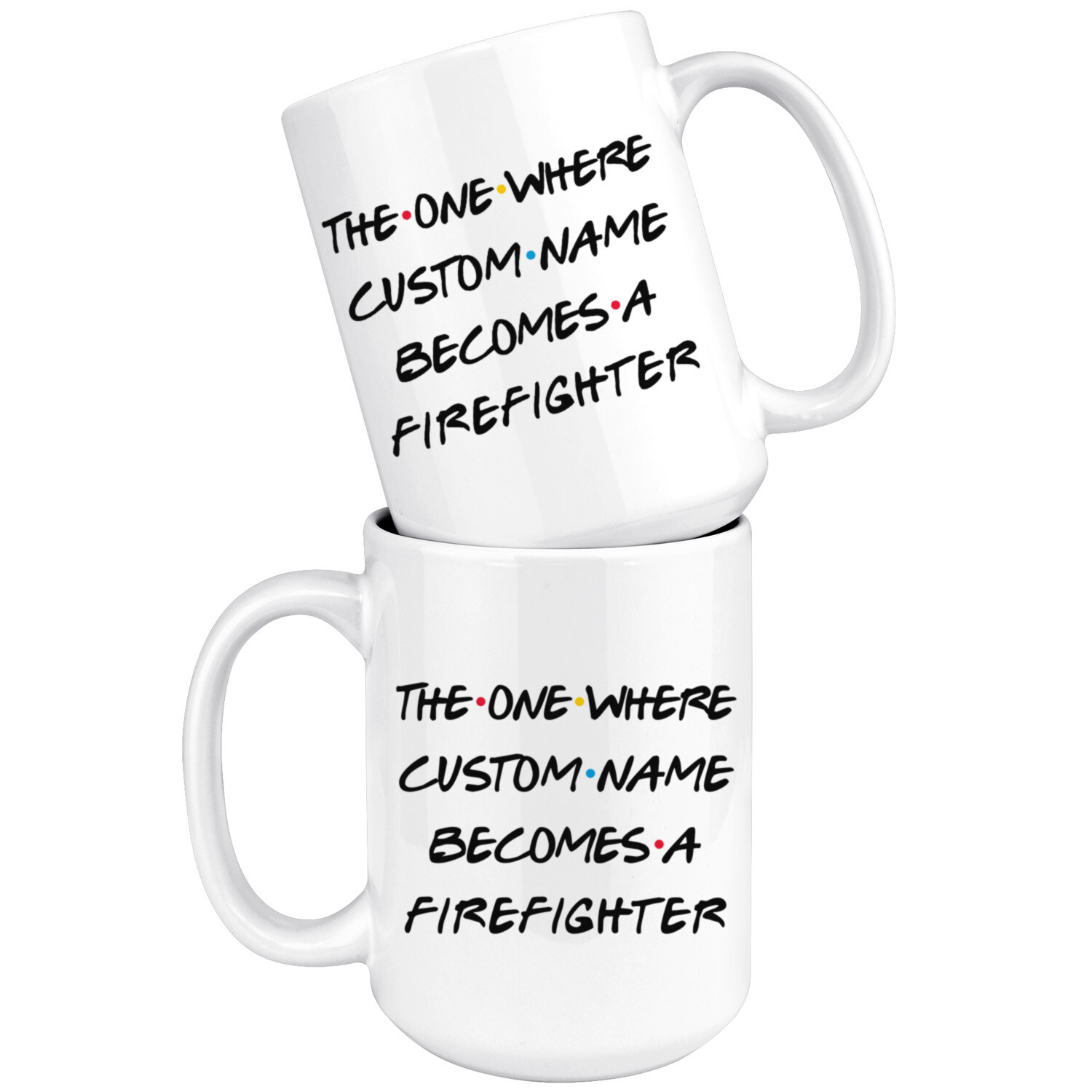 Personalized Firefighter Job Promotion Coffee Mug, Firefighter Appreciation Gift