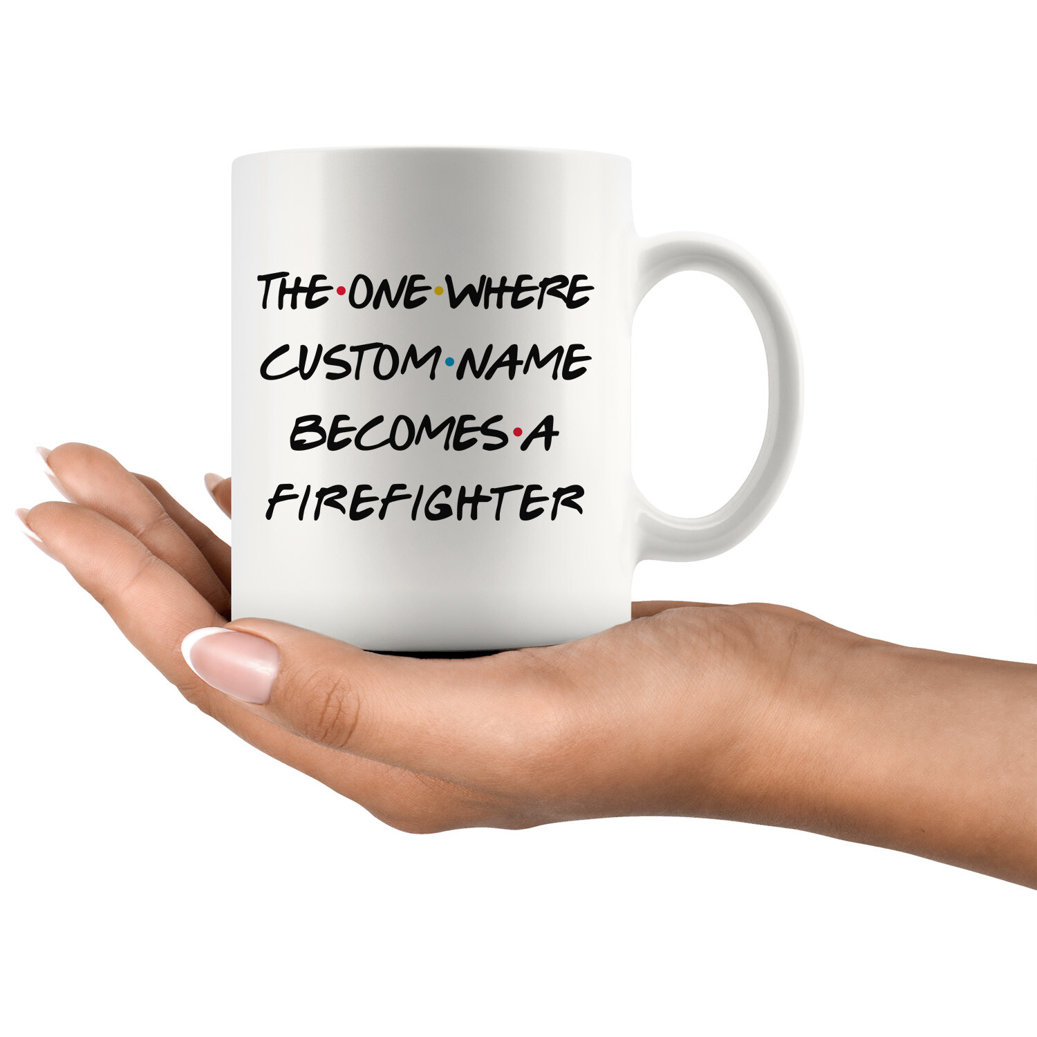 Personalized Firefighter Job Promotion Coffee Mug, Firefighter Appreciation Gift