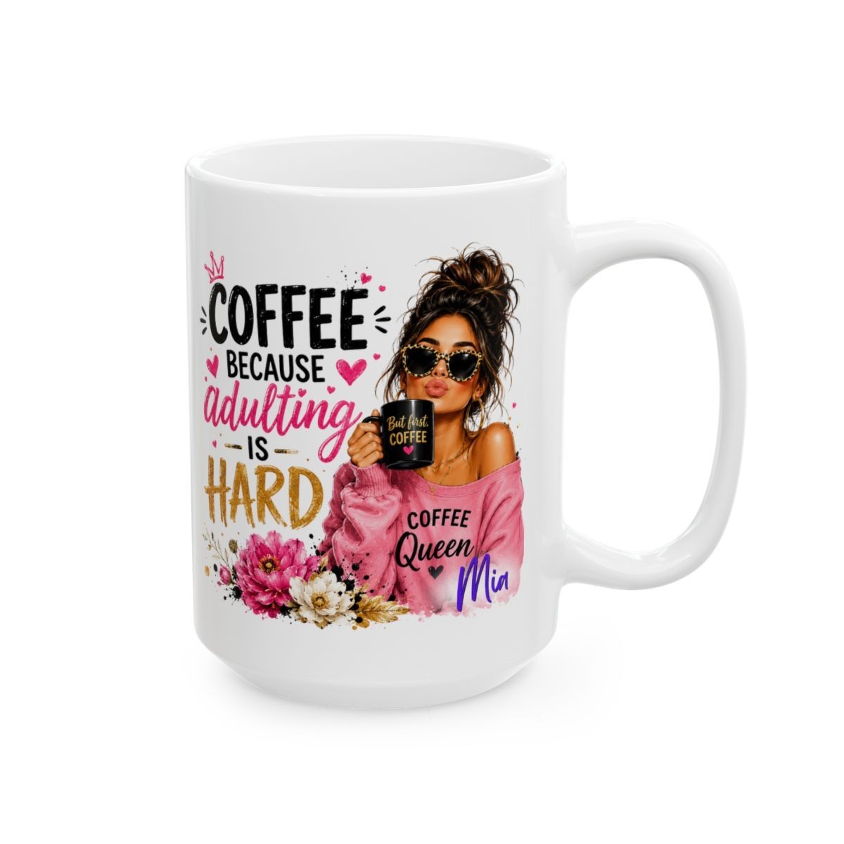 Personalized Funny Coffee Mug – Adulting Is Expensive Custom Gift Mug 3 Sizes