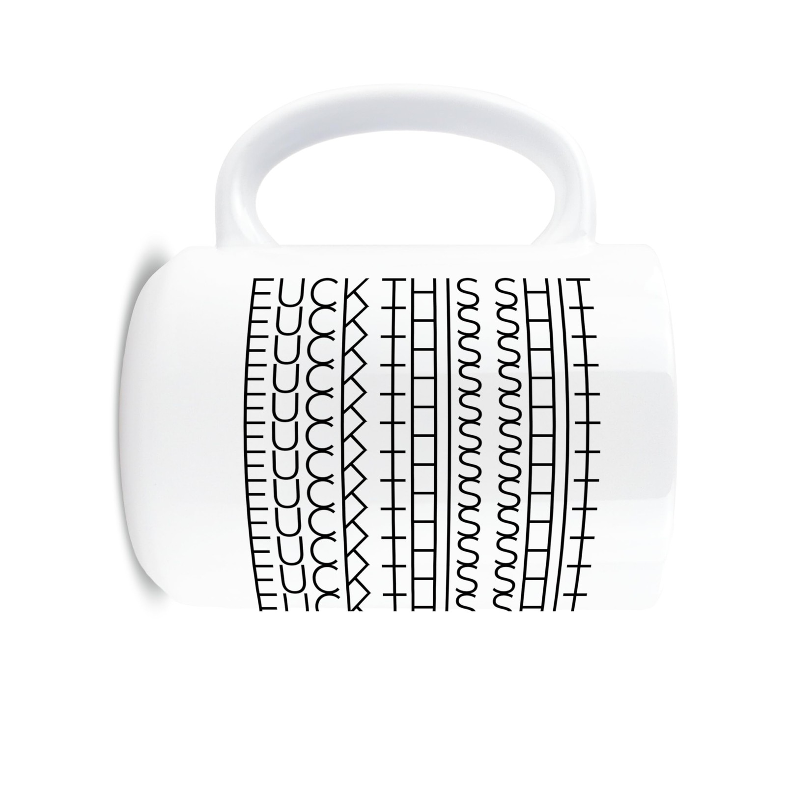 Hogg Hidden Message Coffee Mug, 15 oz Ceramic Funny Coffee Cup, Hidden Messag…