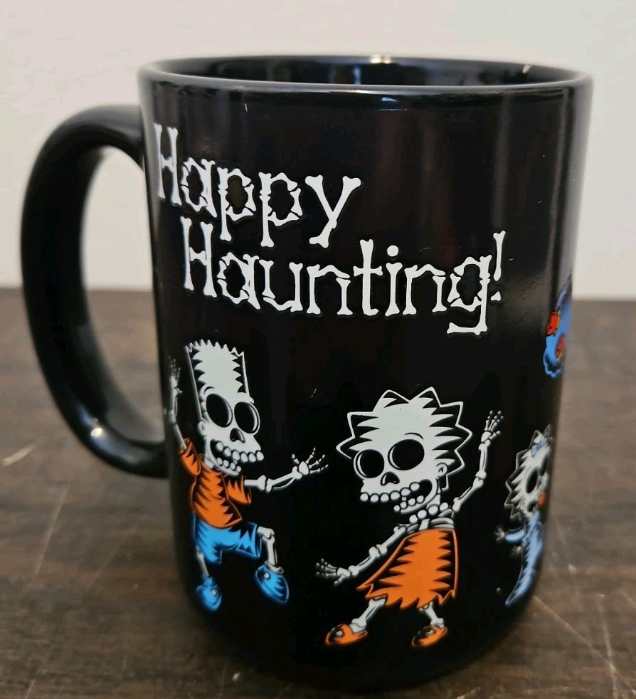 Happy Haunting! Halloween Simpsons As Skeletons