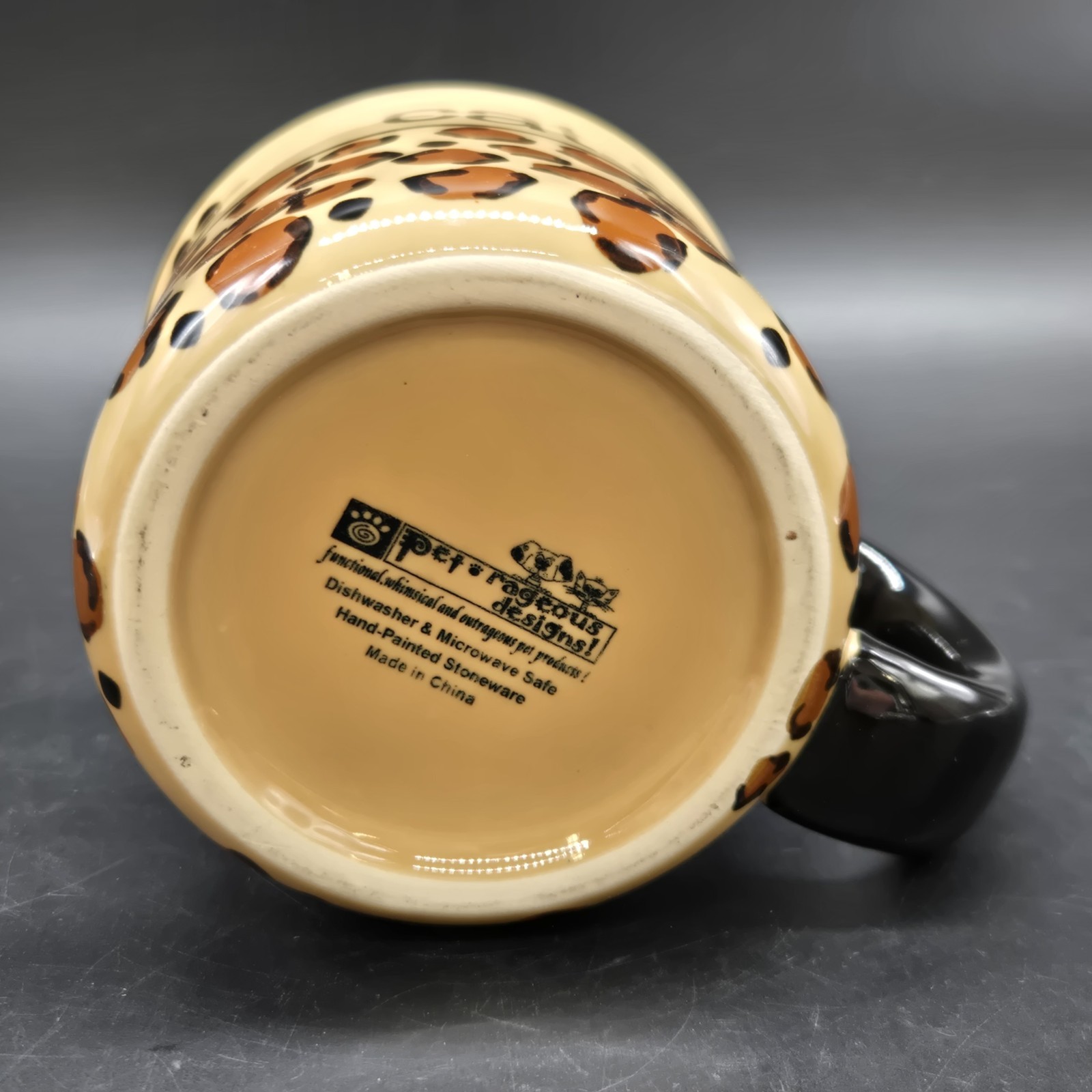 Pet Rageous Designs Cat Lover Coffee Mug Cheetah Leopard Print