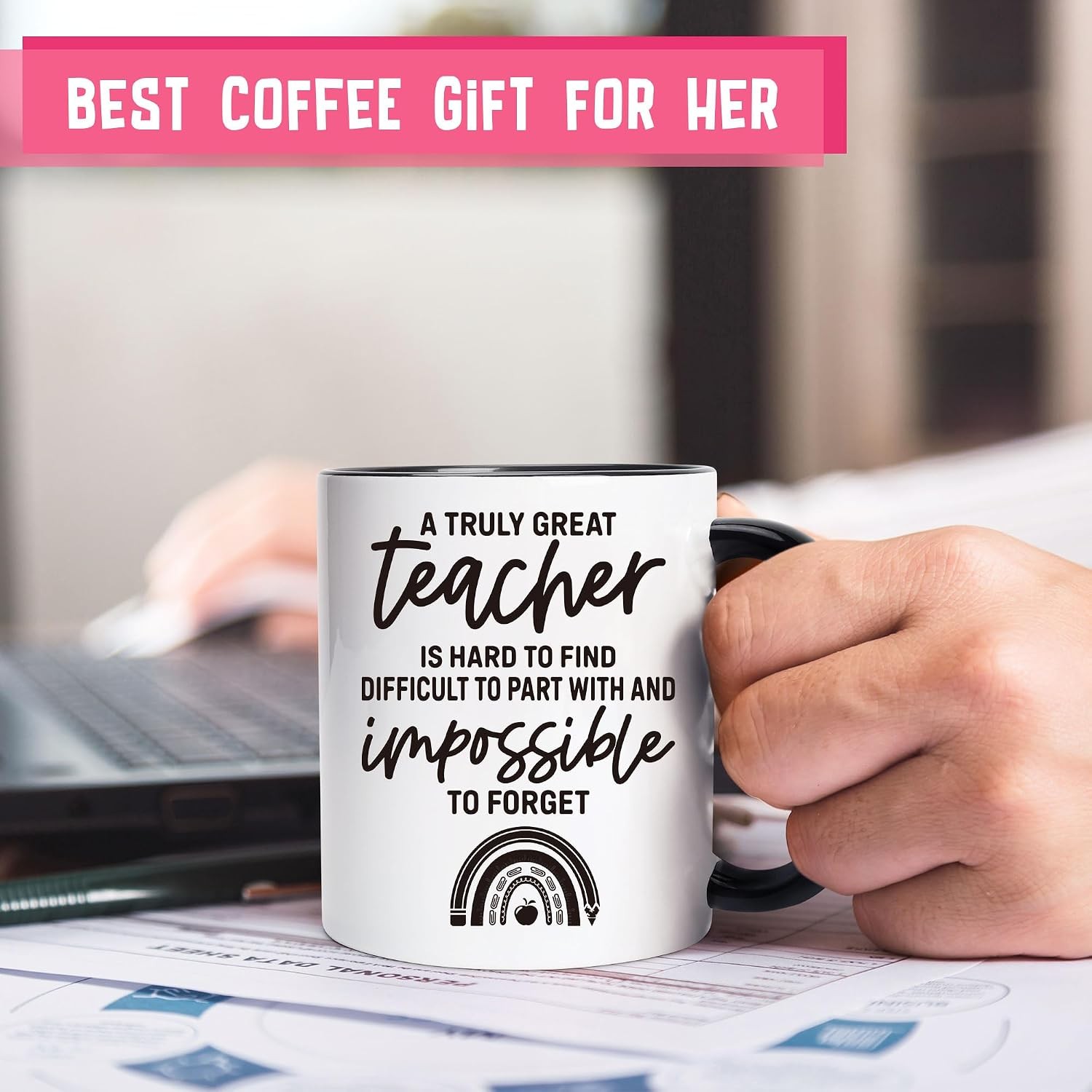 Customized Two Tone Coffee Mug Personalized Text Daily Work Identity Present