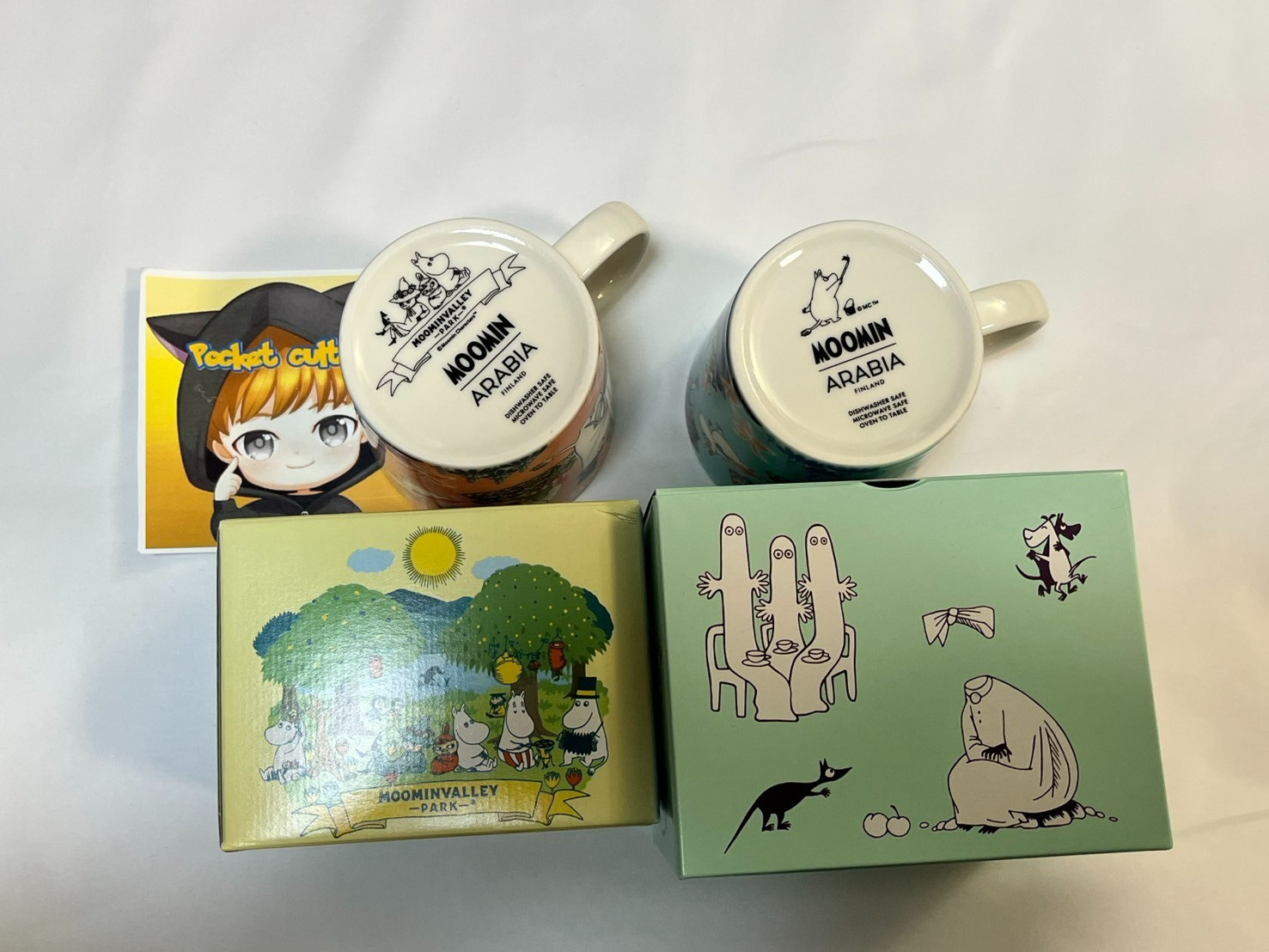 Set of 2 Arabia Moomin Mug 0.3L Simple Joy Two types Set Japan Limited Edition