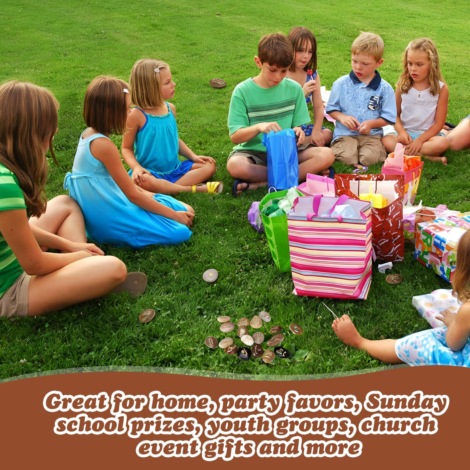 30 Bible Verse Stones | Engraved Prayer Rocks for Church Gifts & Motivation