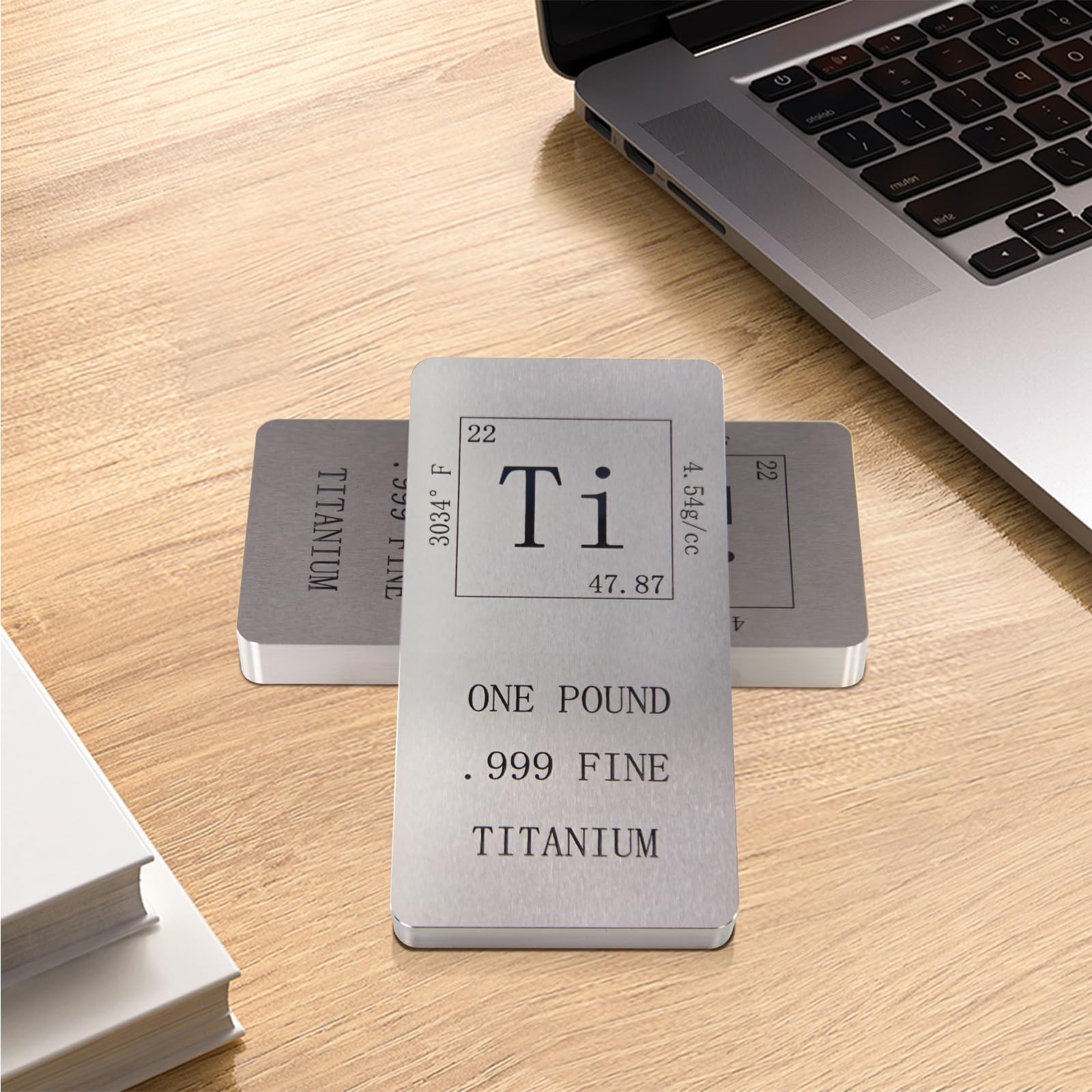 Pure Titanium Bar 1 Pound. 999 Fine Periodic Table Design Ti Element Ingot Co…
