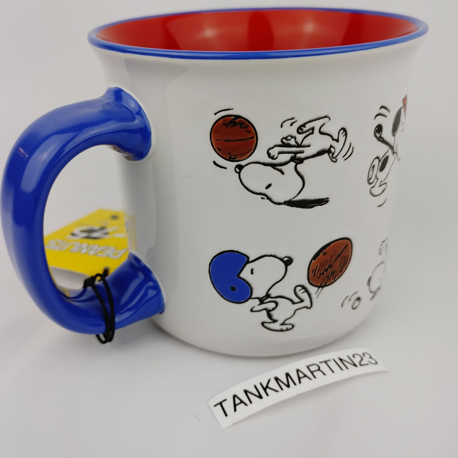Peanuts 75th Anniversary Snoopy 21oz Coffee Mug Cup Sports Football Baseball