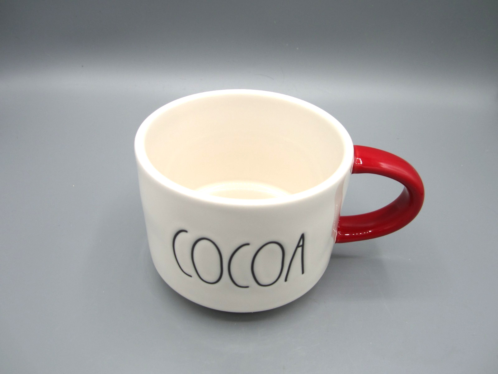 Pair of Rae Dunn Stackable White Treats Cocoa Coffee Tea Mug 14 oz Each (152)