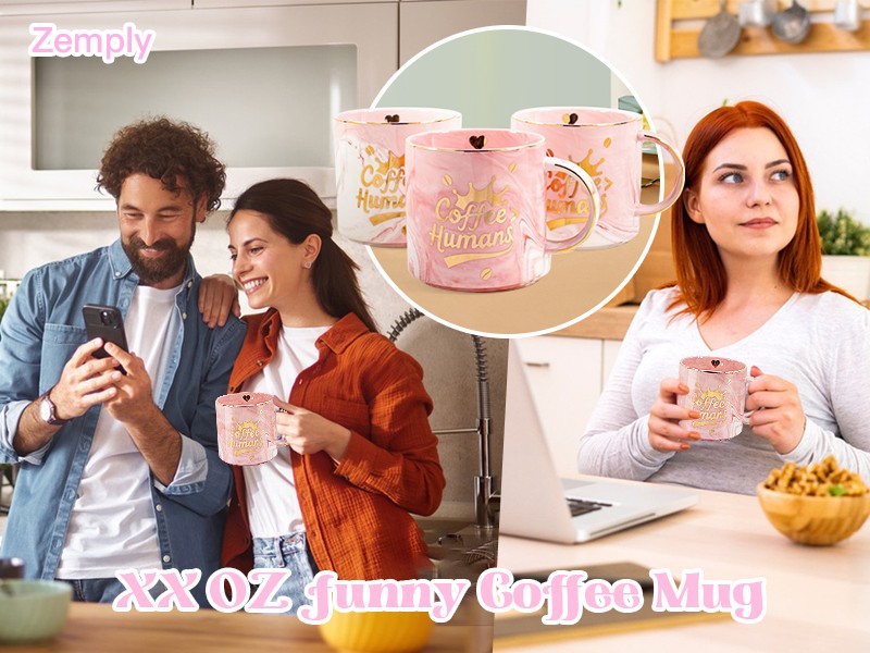 Coffee＞Human” Ceramic coffee Mug – Funny Novelty for Moms, Friends, Teachers &
