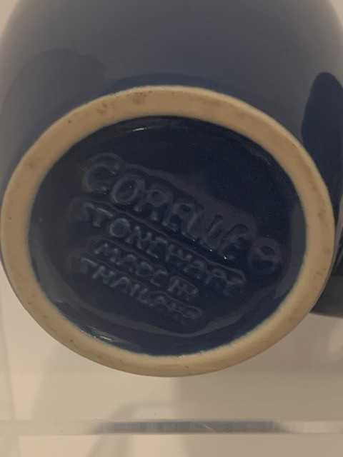Corelle Coordinates Blue Coffee Mugs Cups – Set of 4 – Nice!