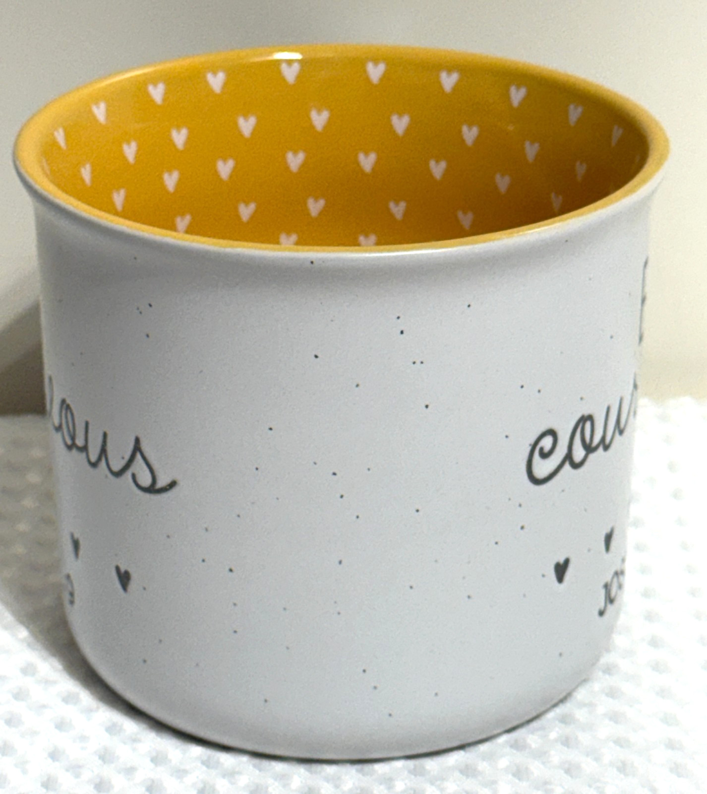Dwell Studio 23oz. “Be Courageous Joshua 1:9” Ceramic Mug #676