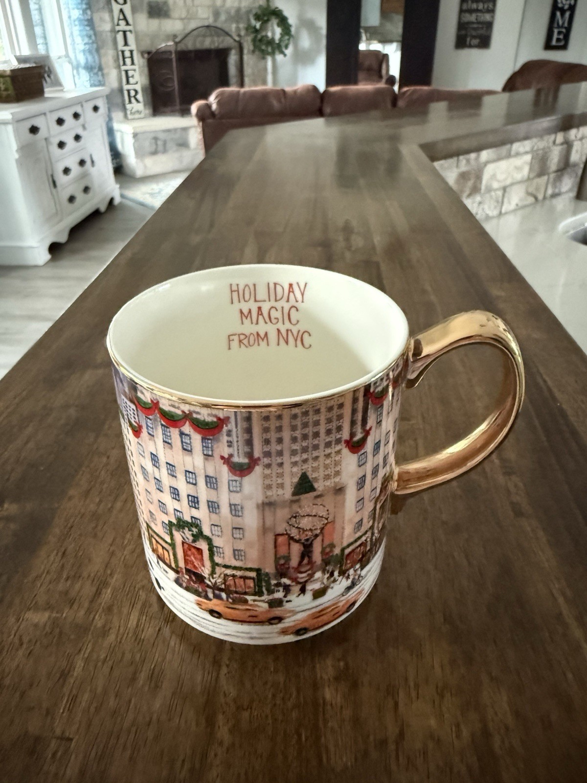 Anthropologie Holiday In The City New York Mug 2025 Christmas EUC