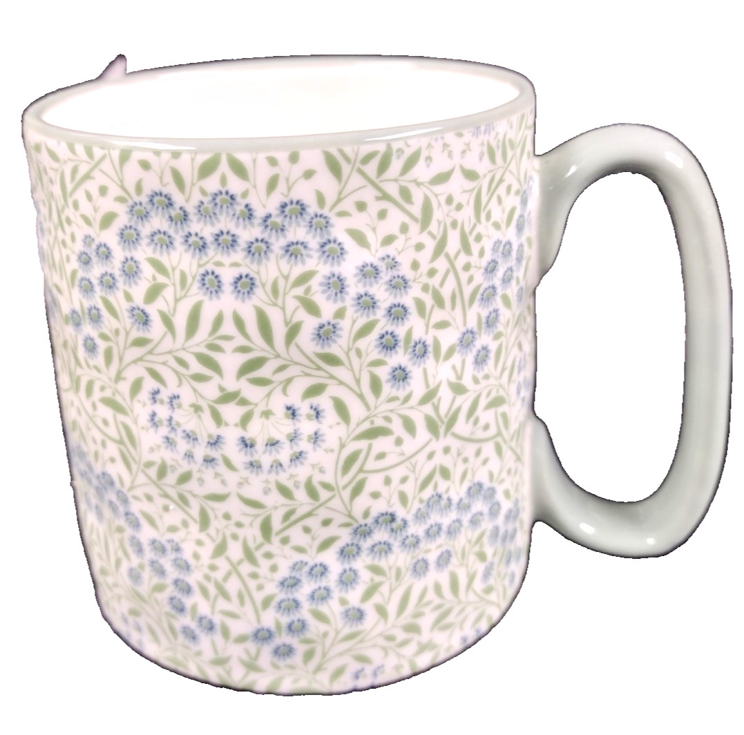 Artisan Collection 10 STRAWBERRY STREET Blue Pastel Flowers 14oz Mug
