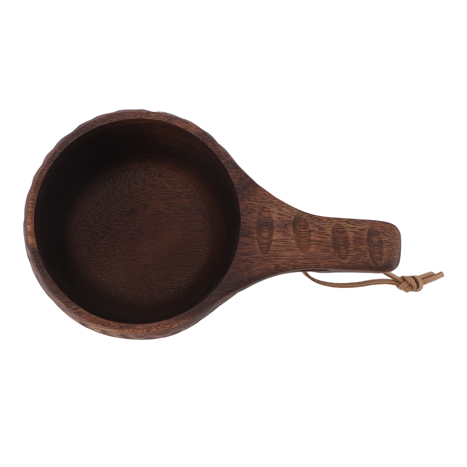 350Ml Wooden Cup With Handle Portable Multifunctional Wooden Cup Drinking Cup