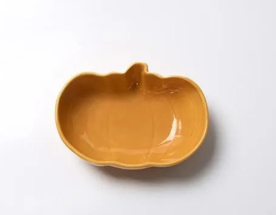 Halloween Ceramic pumpkin small bowl orange 11×H3cm natural kitchen