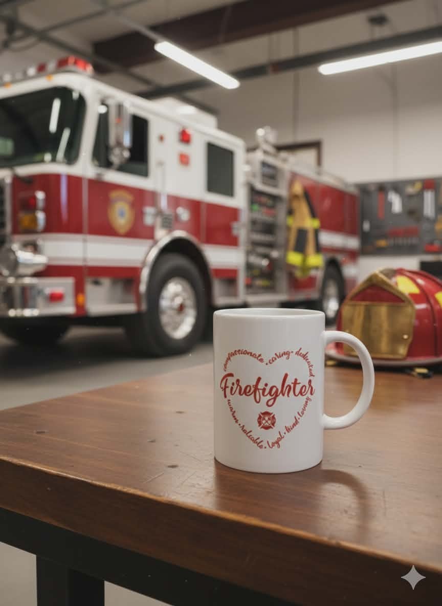 Firefighter Mug – 15 oz Ceramic Coffee Mug