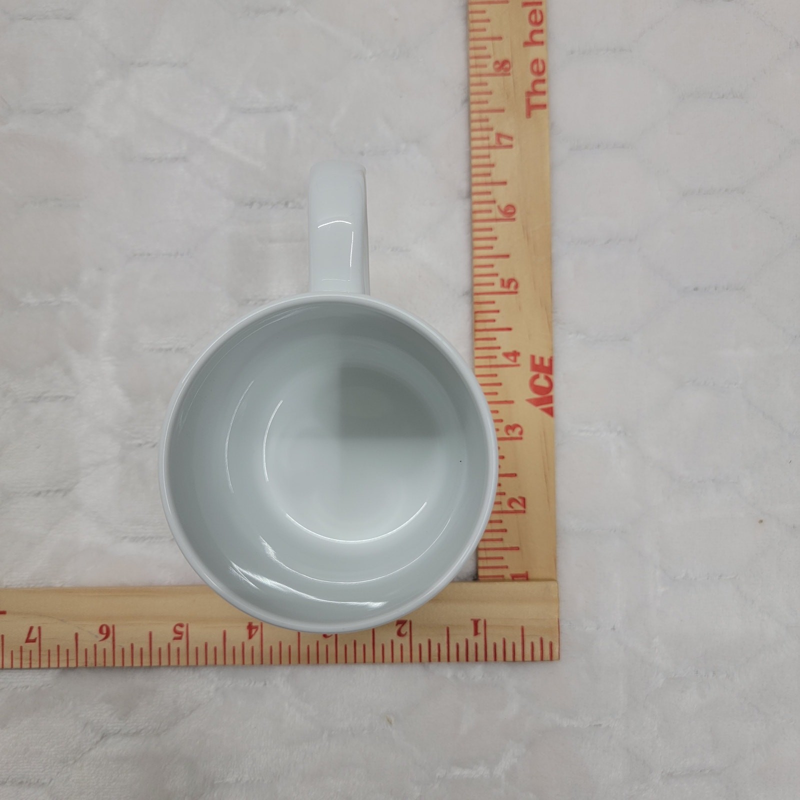 Set of 6 Crate & Barrel Aspen Can Mugs White Porcelain 11oz Coffee Cups New