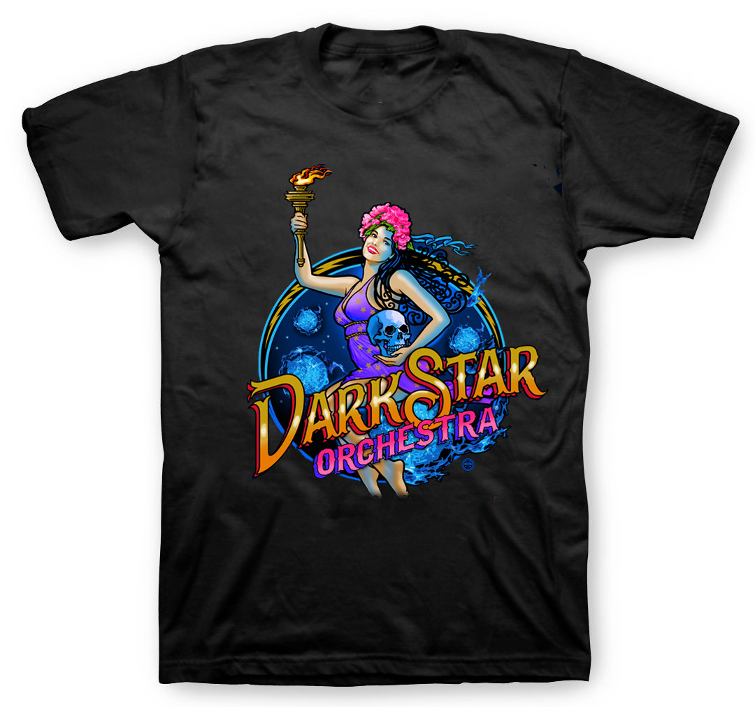 New Collection Dark Star Orchestra Band Short Sleeve Black S to 5XL Shirt PN576