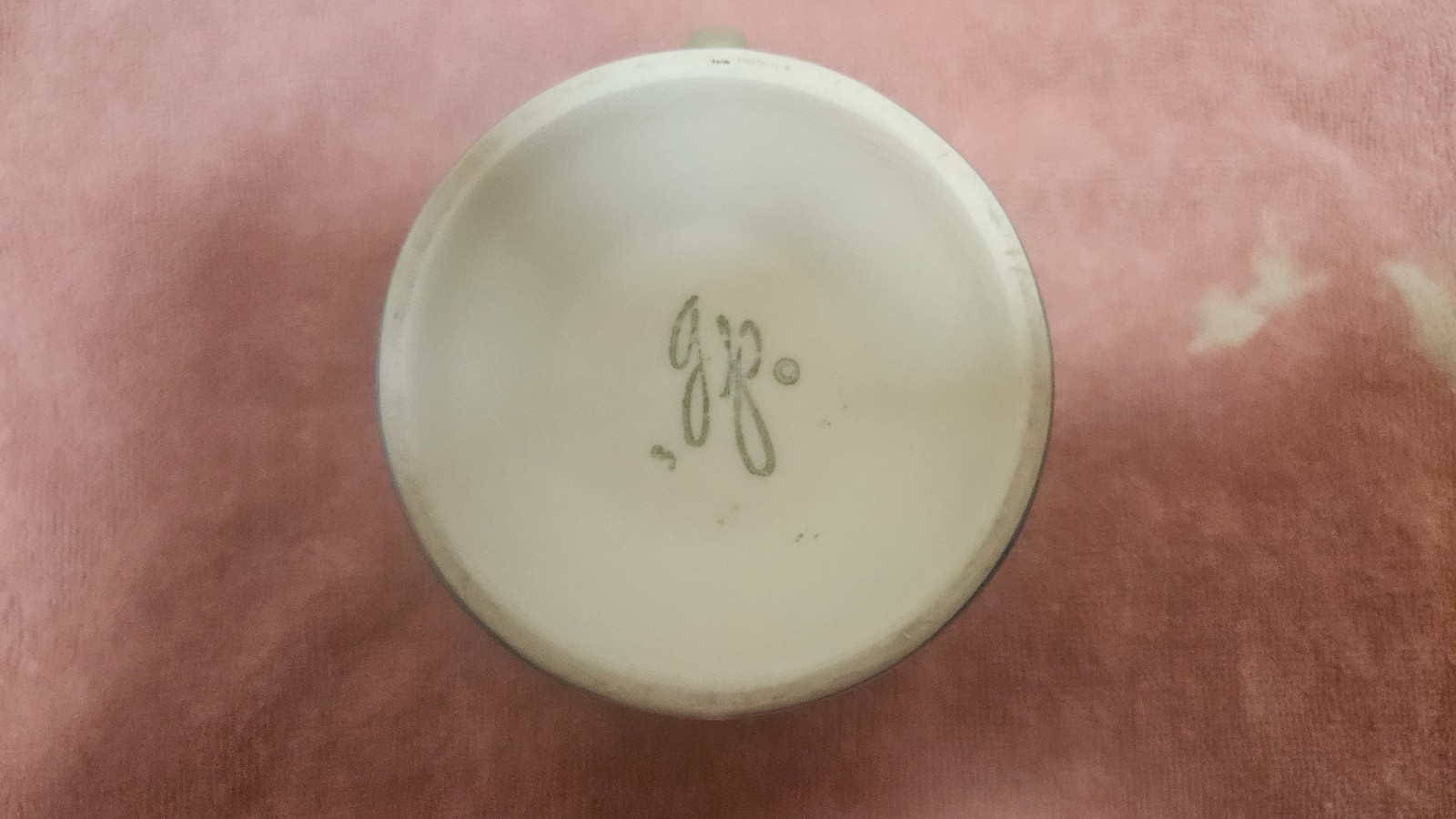 ‡ ☕ Gail Pittman Polka Dot Pale Green Ceramic Coffee Mug • 8 fl oz (1 cup)