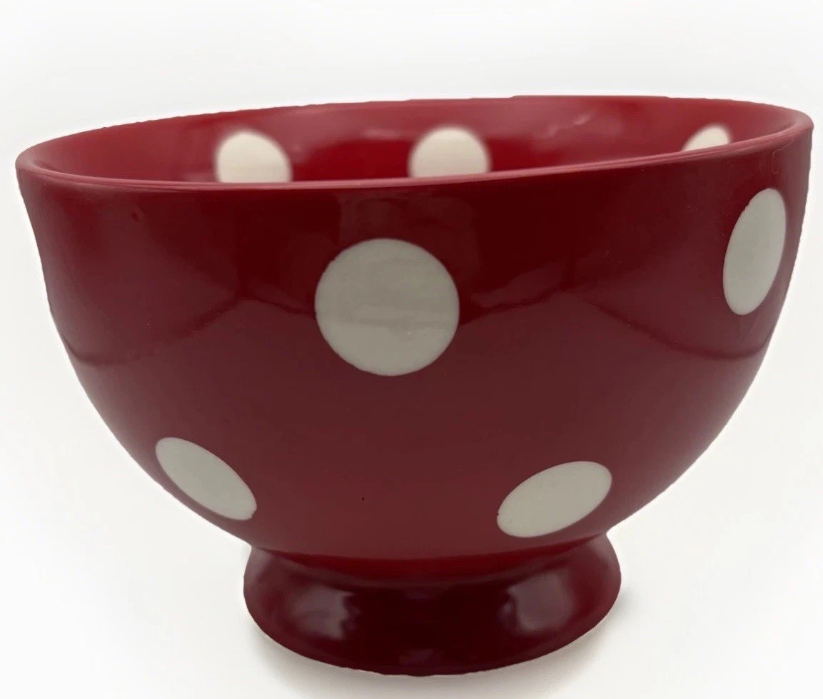 Red White Confetti Mug White Polka Dot Large Pier 1 Imports 16oz Discontinued
